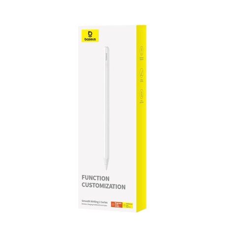 Rysik z aktywną końcówką Baseus Smooth Writing 2 do iPad z wymienną końcówką - biały