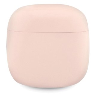 Słuchawki Bluetooth Guess Classic EST Logo TWS + stacja dokująca - różowe