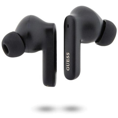 Słuchawki Bluetooth Guess Classic EST TWS + stacja dokująca - czarne Słuchawki Bluetooth Guess Classic EST TWS + stacja dokująca - czarne