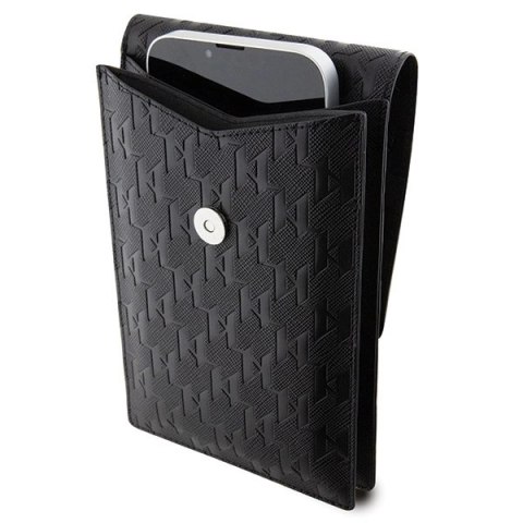 Torebka Karl Lagerfeld Saffiano Monogram Choupette - czarna