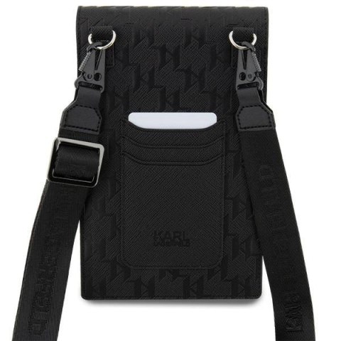 Torebka Karl Lagerfeld Saffiano Monogram Choupette - czarna
