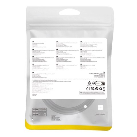 Baseus szybki kabel sieciowy RJ-45 cat.8 40Gbps 1m okrągły - czarny Baseus szybki kabel sieciowy RJ-45 cat.8 40Gbps 1m okrągły - czarny