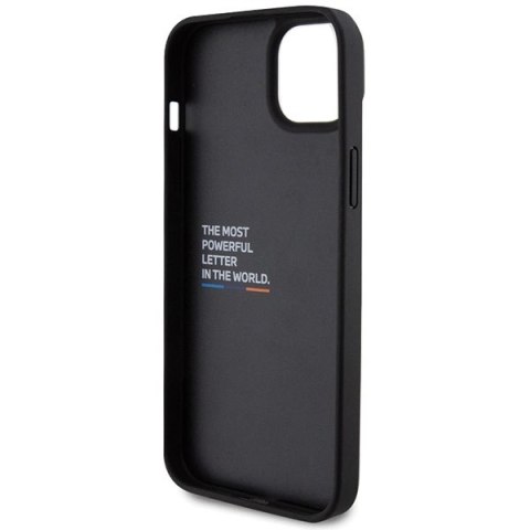 Etui BMW Leather Carbon na iPhone 15 Plus - czarne Etui BMW Leather Carbon na iPhone 15 Plus - czarne