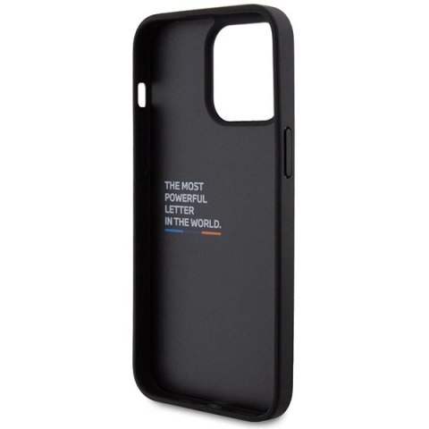 Etui BMW Leather Carbon na iPhone 15 Pro Max - czarne Etui BMW Leather Carbon na iPhone 15 Pro Max - czarne