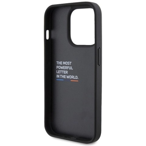 Etui BMW Leather Carbon na iPhone 15 Pro - czarne Etui BMW Leather Carbon na iPhone 15 Pro - czarne