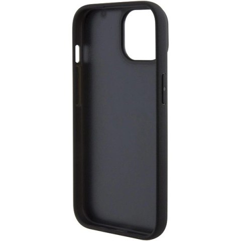 Etui BMW Leather Hot Stamp na iPhone 15 Plus - czarne