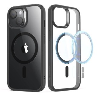 Etui ESR Classic Hybrid Halolock MagSafe na iPhone 15 Plus - przezroczysto-czarne