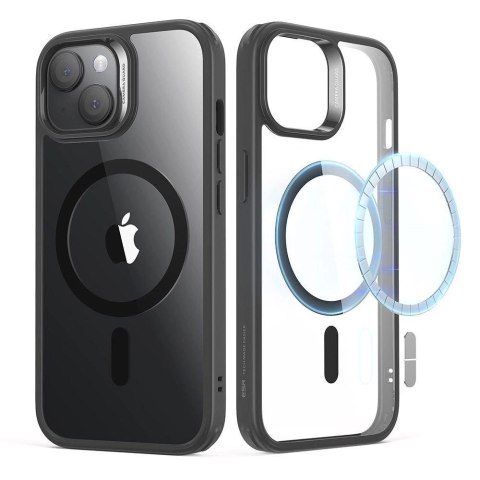 Etui ESR Classic Hybrid Halolock MagSafe na iPhone 15 Plus - przezroczysto-czarne