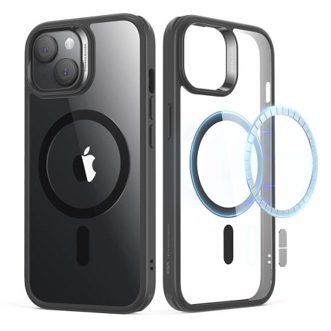 Etui ESR Classic Hybrid Halolock MagSafe na iPhone 15 Plus - przezroczysto-czarne