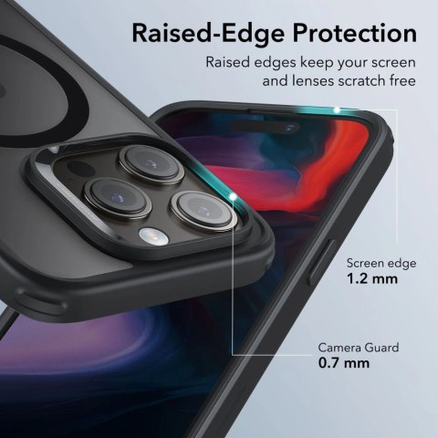 Etui ESR Classic Hybrid Halolock MagSafe na iPhone 15 Pro Max - matowo-czarne Etui ESR Classic Hybrid Halolock MagSafe na iPhone 15 Pro Max - matowo-czarne