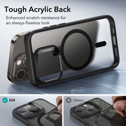 Etui ESR Classic Hybrid Halolock MagSafe na iPhone 15 Pro Max - matowo-czarne Etui ESR Classic Hybrid Halolock MagSafe na iPhone 15 Pro Max - matowo-czarne