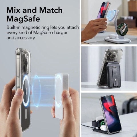 Etui ESR Classic Hybrid Halolock MagSafe na iPhone 15 Pro Max - przezroczyste