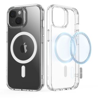Etui ESR Classic Hybrid Halolock z MagSafe na iPhone 15 - przezroczyste