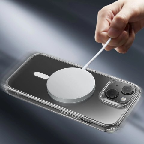 Etui ESR Classic Hybrid Halolock z MagSafe na iPhone 15 - przezroczyste