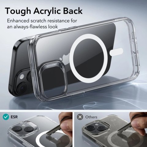 Etui ESR Classic Hybrid Halolock z MagSafe na iPhone 15 - przezroczyste