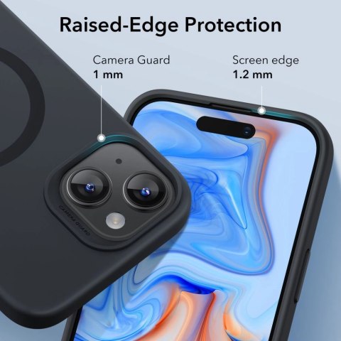 Etui ESR Cloud Halolock MagSafe na iPhone 15 Plus - czarne