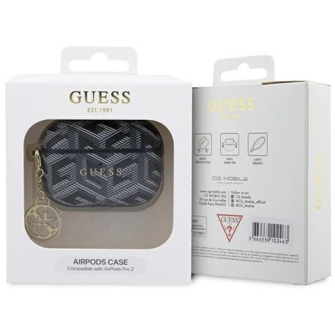 Etui Guess GCube Charm na AirPods Pro 2 - czarne