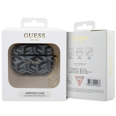 Etui Guess GCube Charm na AirPods Pro - czarne