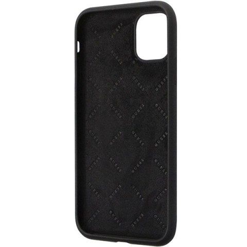 Etui Guess Silicone Logo Strass 4G na iPhone 11 / Xr - czarne