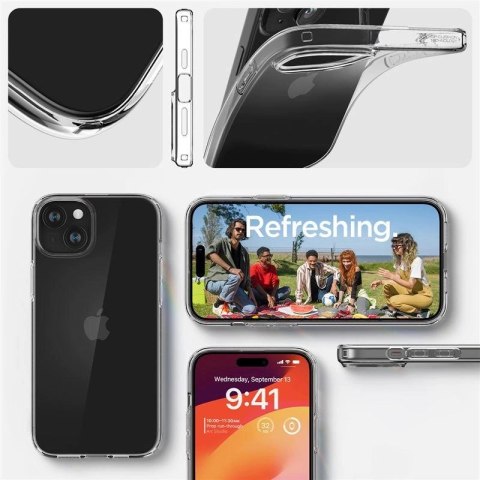 Etui Spigen Crystal Flex na iPhone 15 Plus - przezroczyste Etui Spigen Crystal Flex na iPhone 15 Plus - przezroczyste