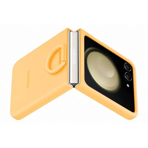 Etui silikonowe z uchwytem do Samsung Galaxy Z Flip 5 - żółte