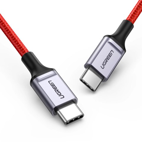Kabel Ugreen US294 USB-C - USB-C 3A 480Mb/s 1m - czerwony Kabel Ugreen US294 USB-C - USB-C 3A 480Mb/s 1m - czerwony