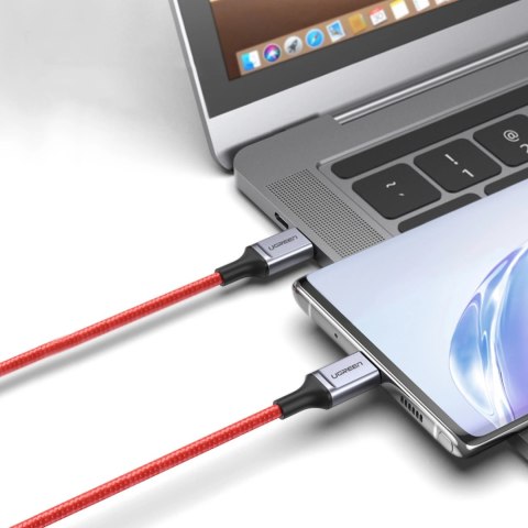 Kabel Ugreen US294 USB-C - USB-C 3A 480Mb/s 1m - czerwony Kabel Ugreen US294 USB-C - USB-C 3A 480Mb/s 1m - czerwony