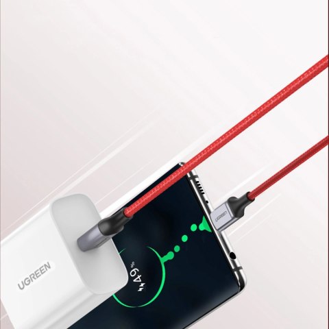 Kabel Ugreen US294 USB-C - USB-C 3A 480Mb/s 1m - czerwony Kabel Ugreen US294 USB-C - USB-C 3A 480Mb/s 1m - czerwony