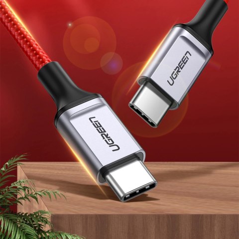 Kabel Ugreen US294 USB-C - USB-C 3A 480Mb/s 1m - czerwony Kabel Ugreen US294 USB-C - USB-C 3A 480Mb/s 1m - czerwony