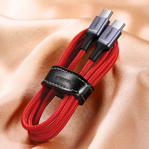Kabel Ugreen US294 USB-C - USB-C 3A 480Mb/s 1m - czerwony Kabel Ugreen US294 USB-C - USB-C 3A 480Mb/s 1m - czerwony