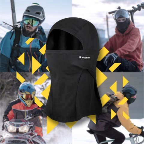 Kominiarka termoaktywna Wozinsky Balaclava WTBBK2 XL pod kask - czarna Kominiarka termoaktywna Wozinsky Balaclava WTBBK2 XL pod kask - czarna