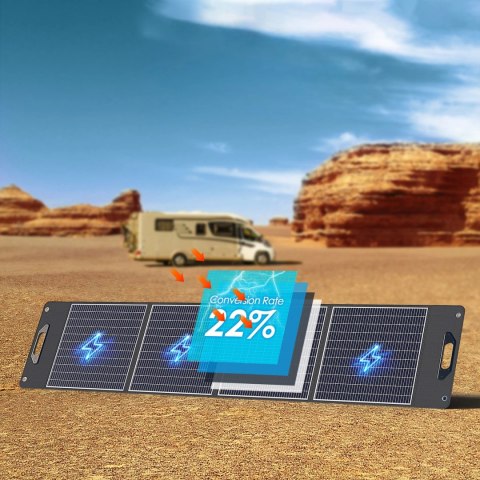 Ładowarka solarna Choetech SC016 300W MC4 + kabel MC4 do XT60 / APP / DC5521 / DC7909 - czarna Ładowarka solarna Choetech SC016 300W MC4 + kabel MC4 do XT60 / APP / DC5521 / DC7909 - czarna