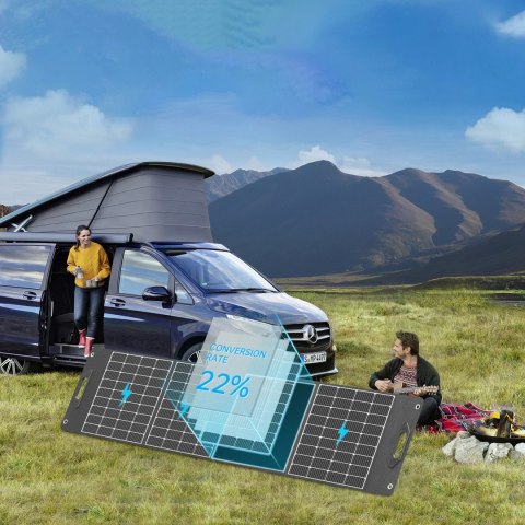 Ładowarka solarna Choetech SC017 400W MC4 + kabel MC4 do XT60 / APP / DC5521 / DC7909 - czarna Ładowarka solarna Choetech SC017 400W MC4 + kabel MC4 do XT60 / APP / DC5521 / DC7909 - czarna