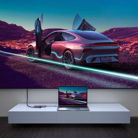 Ugreen 6w1 wielofunkcyjny HUB USB Typ C - 2x USB 3.2 Gen 1 / HDMI 4K 60Hz / czytnik kart SD i TF / USB Typ C PD 100W szary (6038 Ugreen 6w1 wielofunkcyjny HUB USB Typ C - 2x USB 3.2 Gen 1 / HDMI 4K 60Hz / czytnik kart SD i TF / USB Typ C PD 100W szary (6038