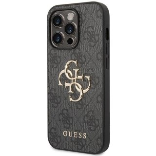 Etui Guess 4G Big Metal Logo na iPhone 15 Pro Max - szare