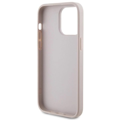 Etui Guess 4G Metal Gold Logo na iPhone 15 Pro Max - różowe