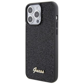 Etui Guess Disco Metal Script na iPhone 15 Pro Max - czarne