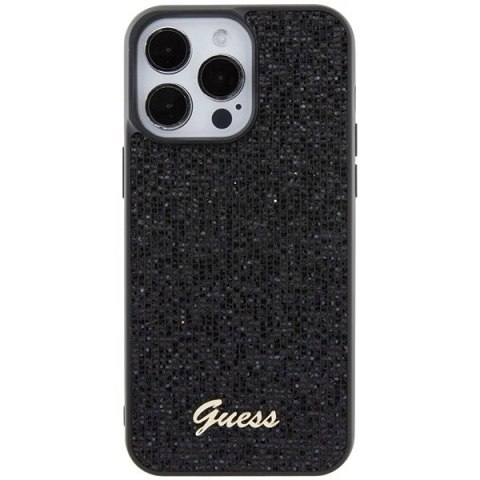 Etui Guess Disco Metal Script na iPhone 15 Pro Max - czarne