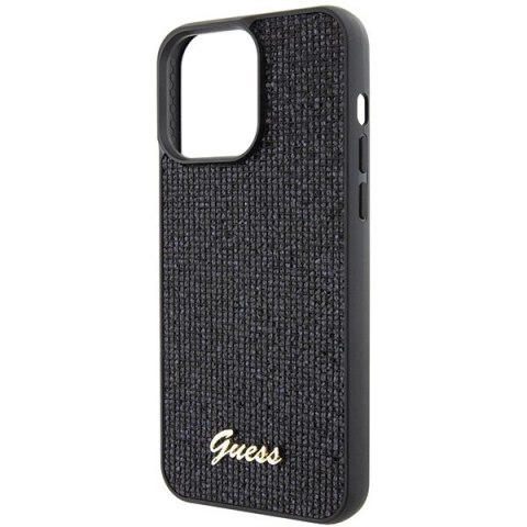 Etui Guess Disco Metal Script na iPhone 15 Pro Max - czarne