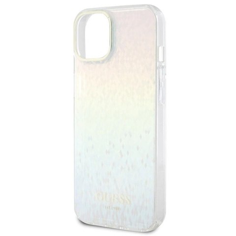Etui Guess IML Faceted Mirror Disco Iridescent na iPhone 15 - wielokolorowe