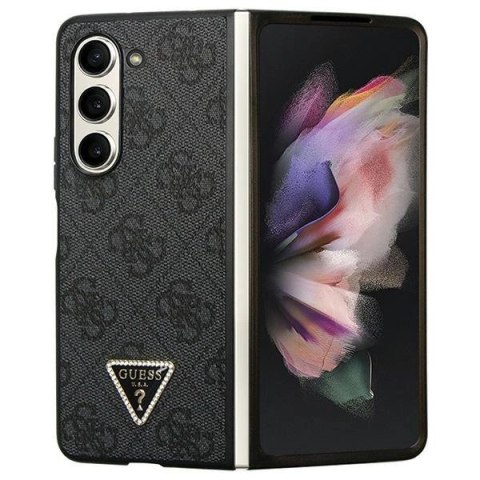 Etui Guess Leather 4G Diamond Triangle na Samsung Galaxy Z Fold 5 - czarne