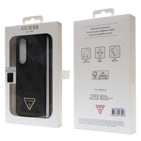 Etui Guess Leather 4G Diamond Triangle na Samsung Galaxy Z Fold 5 - czarne
