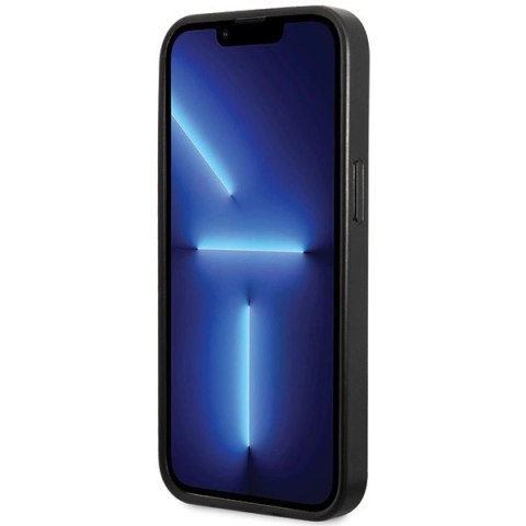 Etui Guess Leather 4G Stamped na iPhone 15 - czarne
