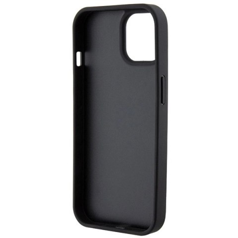 Etui Guess Leather 4G Stamped na iPhone 15 - czarne
