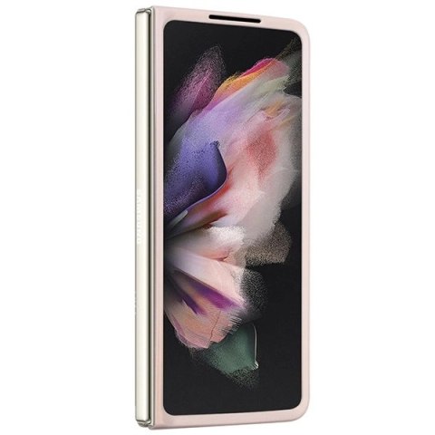 Etui Guess Leather 4G Triangle Strass na Samsung Galaxy Z Fold 5 - różowe