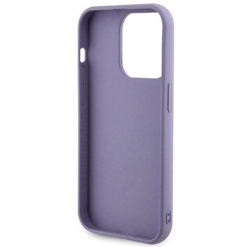 Etui Guess Sequin Script Metal na iPhone 15 Pro Max - fioletowe