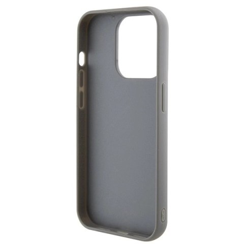 Etui Guess Sequin Script Metal na iPhone 15 Pro - srebrne