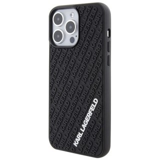 Etui Karl Lagerfeld 3D Rubber Multi Logo na iPhone 15 Pro Max - czarne