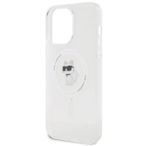 Etui Karl Lagerfeld IML Choupette MagSafe na iPhone 15 Pro Max - przezroczyste