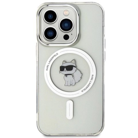Etui Karl Lagerfeld IML Choupette MagSafe na iPhone 15 Pro - przezroczyste